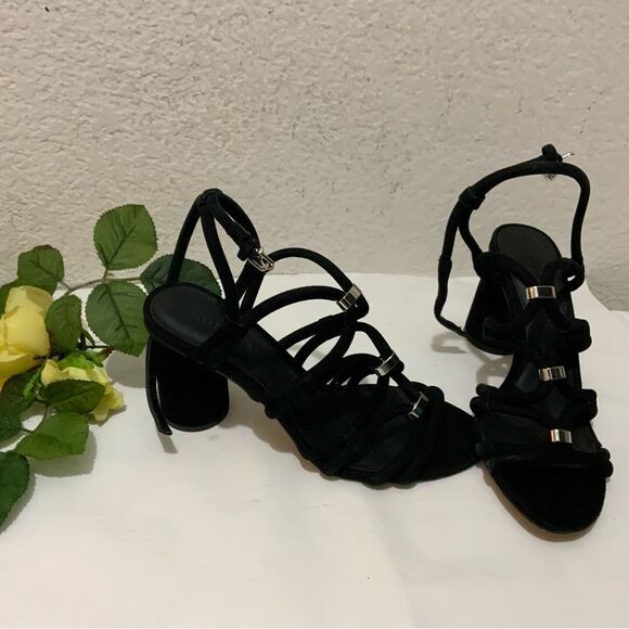 REBECCA MINKOFF black Apolline Strappy Sandals shoes size 7 M $158 - Picture 3 of 15